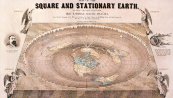 square map titled square and stationary earth