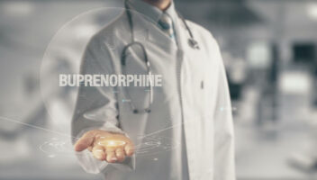 doctor showing the word buprenorphine